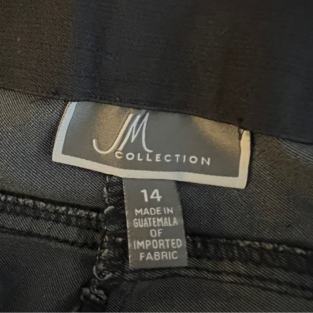 JM Collection Charcoal Gray Straight Leg Pants - Picture 8 of 9